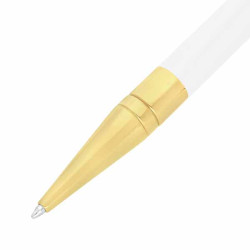 ST Dupont  Stylo bille D-Initial finition Blanc