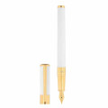 ST dupont Stylo plume D-Initial Laque Blanche