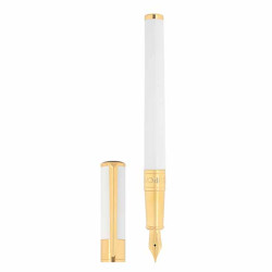 ST dupont Stylo plume D-Initial Laque Blanche