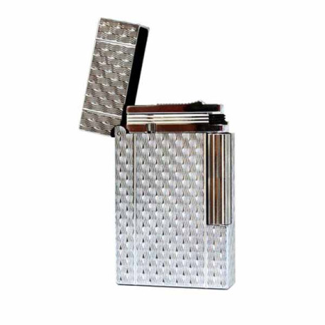 Briquet Myon Paris Silver Brushed Waves