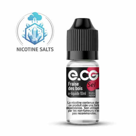 E-liquide Sel de Nicotine E-CG Fraise Des Bois