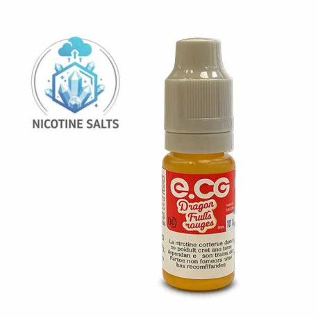E-cg -  e-liquide Sel de Nicotine Dragon Fruits Rouges 10 ml