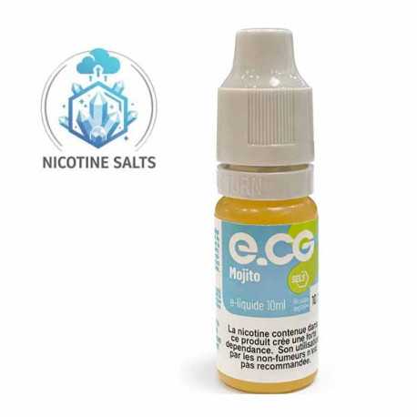 E-cg - e-liquide Sel de Nicotine Mojito 10 ml