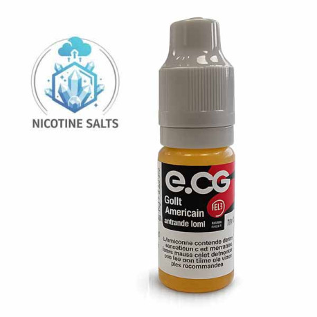 E-cg -  e-liquide Sel de Nicotine Gout Americain 10 ml