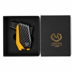 Briquet Myon Zacharie Double torche Jaune