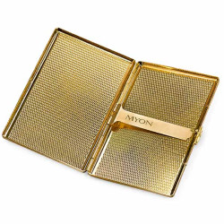 Etui à Cigarette Myon Laiton Finition Dorée