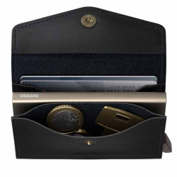 Secrid Envelope Wallet en cuir Original Noir
