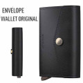 Secrid Envelope Wallet en cuir Original Noir