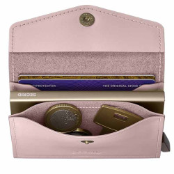 Secrid Enveloppe Wallet RFID en cuir Original Rose
