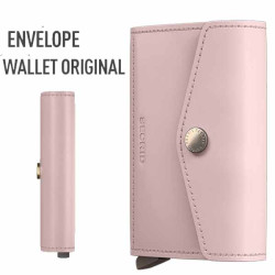 Secrid Enveloppe Wallet RFID en cuir Original Rose
