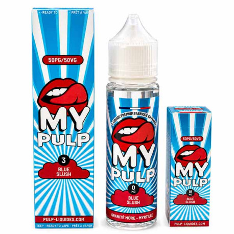 E-liquide Blue Slush My Pulp 50ml Granité Fruits Bleus Glacé