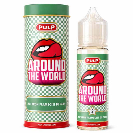 E-liquide Macaron Framboise de Paris PULP Around The World 50ml