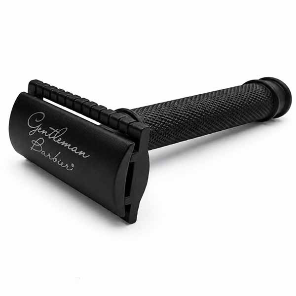 Rasoir de Sûreté N°1 Gentleman Barbier Inox Noir