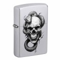 Briquet Zippo Tête de Mort & Serpent