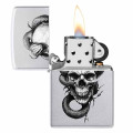 Zippo Motif Tête De Mort et Serpent