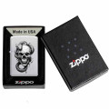 Zippo Motif Tête De Mort et Serpent