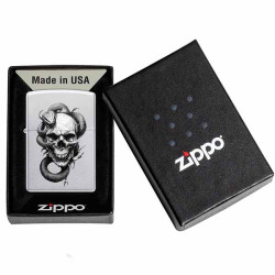 Zippo Motif Tête De Mort et Serpent