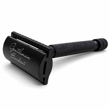 Rasoir de Sûreté N°2 Gentleman Barbier Inox Noir