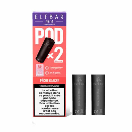 Pods Elfbar 4in1 Pêche Glacée