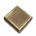 Étui à Cigarettes Vintage en Métal Gravé Bronze Antique