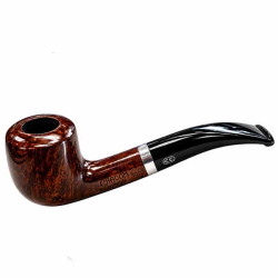 Pipe Chacom Hybride demi-courbe – Finition brune