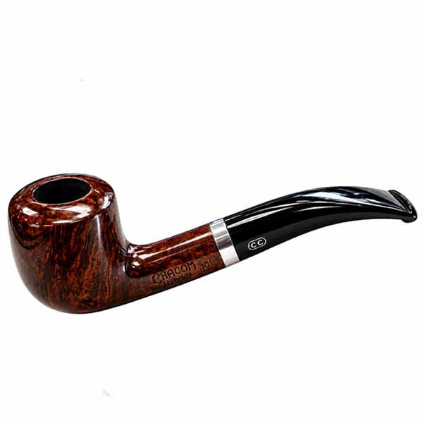 Pipe Chacom Hybride demi-courbe – Finition brune
