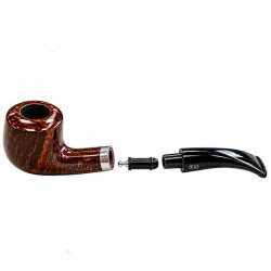 Pipe Chacom Hybride demi-courbe – Finition brune
