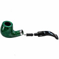 Pipe Chacom Hybride courbe – Finition vert brillant