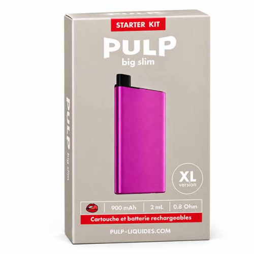 Kit Starter rechargeable Pulp Big Slim Rose 900 mAh