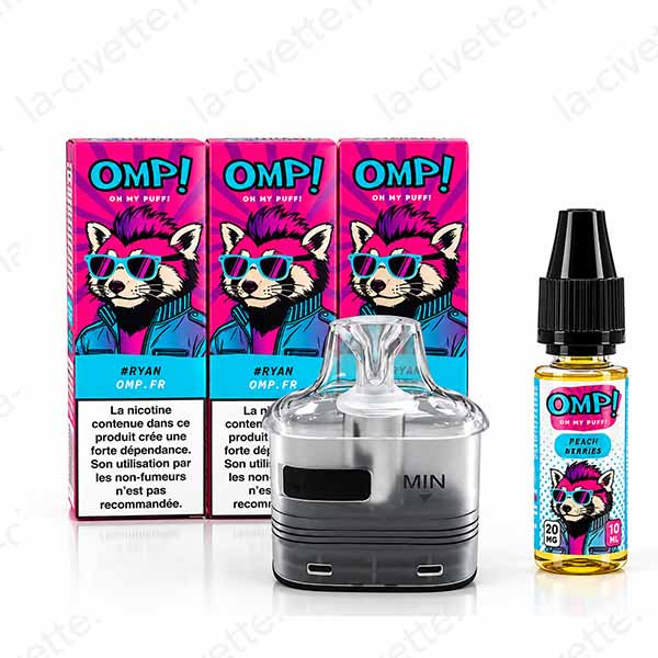 Kit Recharge OMP Oh My Puff – Peach Berries