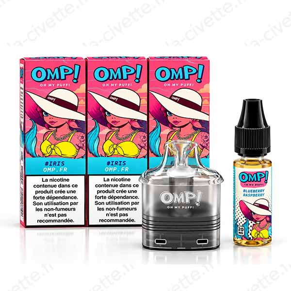Kit Recharge OMP Oh My Puff – Blueberry Raspberry