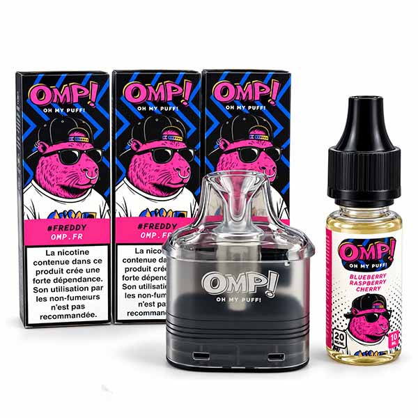 Kit Recharge OMP Oh My Puff – Blueberry Raspberry Cherry