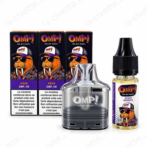 Kit Recharge e-liquide OMP Oh My Puff – Mixed Berries