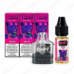 Kit Recharge e-liquide OMP Oh My Puff – Black Dragon Ice