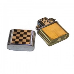 Briquet Star Zorro rétro damier