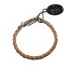 Bracelet cuir tressé Bagnara