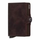 Porte cartes Secrid Twinwallet cuir vintage