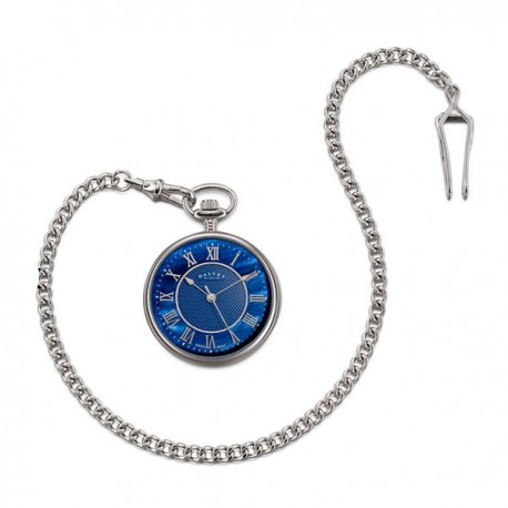 Montre de poche Dalvey blue mother of pearl