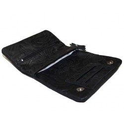 Blague à tabac Mestango floral noire