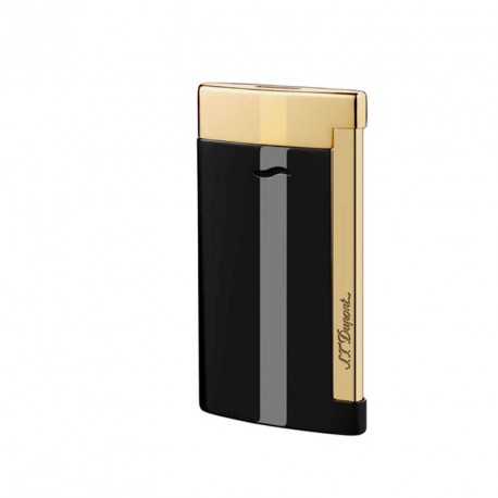 Briquet St Dupont Slim 7 Laque noire doré