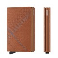 Porte cartes Slimwallet Secrid Stitch Linea Caramello