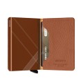 Porte cartes Slimwallet Secrid Stitch Linea Caramello