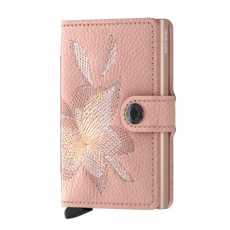 Porte cartes Miniwallet Secrid Stitch Magnolia