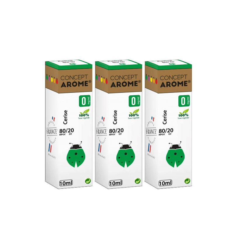 E-liqude Conceptarome Cerise 30ml Taux de nicotine 0 mg/ml