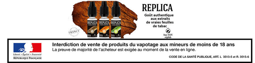 e-liquide replica