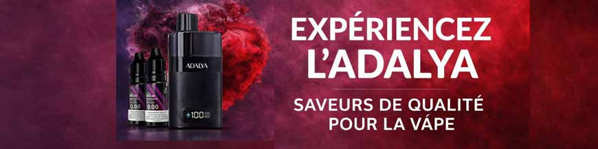 Cigarettes électroniques et e‑liquides Adalya – Saveurs chicha et fruitées